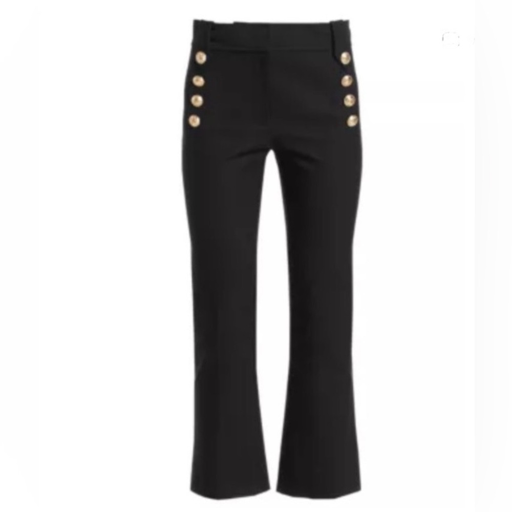 Derek Lam✨black ankle cropped, gold button detail • orig.$485.